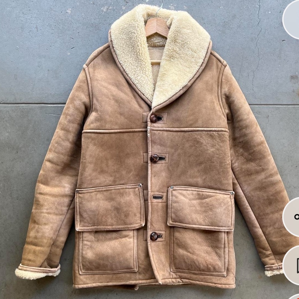 Vintage French Creek Sheep & Wool Co. Shearling Coat from Pennsylvania